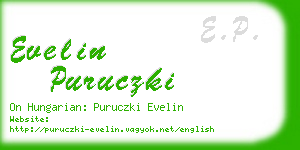 evelin puruczki business card